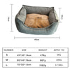 Dog Bed Winter Warm Pet Kennel Anti-Bite Square Puppy Sleeping Bed with Mat Soft Comfortable Pet Cushion For Small Medium Dogs - Vimost Shop