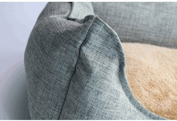 Dog Bed Winter Warm Pet Kennel Anti-Bite Square Puppy Sleeping Bed with Mat Soft Comfortable Pet Cushion For Small Medium Dogs - Vimost Shop