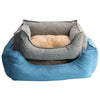 Dog Bed Winter Warm Pet Kennel Anti-Bite Square Puppy Sleeping Bed with Mat Soft Comfortable Pet Cushion For Small Medium Dogs - Vimost Shop