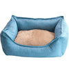 Dog Bed Winter Warm Pet Kennel Anti-Bite Square Puppy Sleeping Bed with Mat Soft Comfortable Pet Cushion For Small Medium Dogs - Vimost Shop