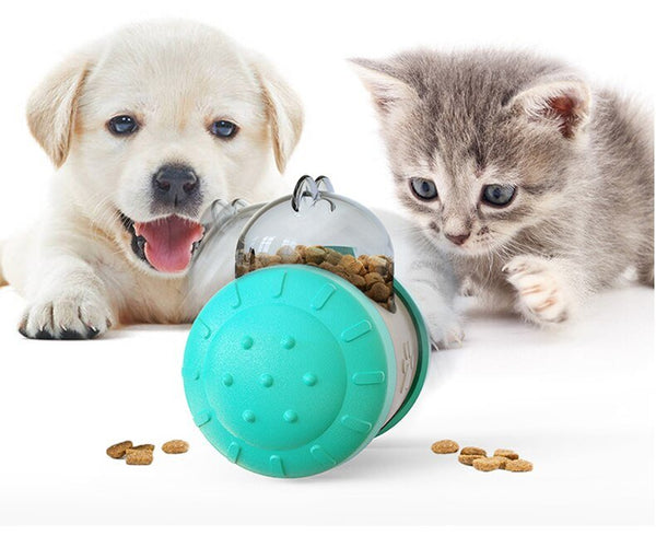 Dog Cat Toy Pet Tumbler Slow Food Leaking Ball Swing Leaking Food Toy Non-electric Safety Pet Slow Food Device for Dogs Cats Toy - Vimost Shop