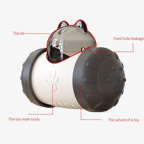 Dog Cat Toy Pet Tumbler Slow Food Leaking Ball Swing Leaking Food Toy Non-electric Safety Pet Slow Food Device for Dogs Cats Toy - Vimost Shop