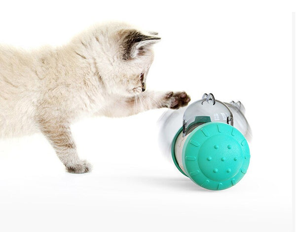 Dog Cat Toy Pet Tumbler Slow Food Leaking Ball Swing Leaking Food Toy Non-electric Safety Pet Slow Food Device for Dogs Cats Toy - Vimost Shop