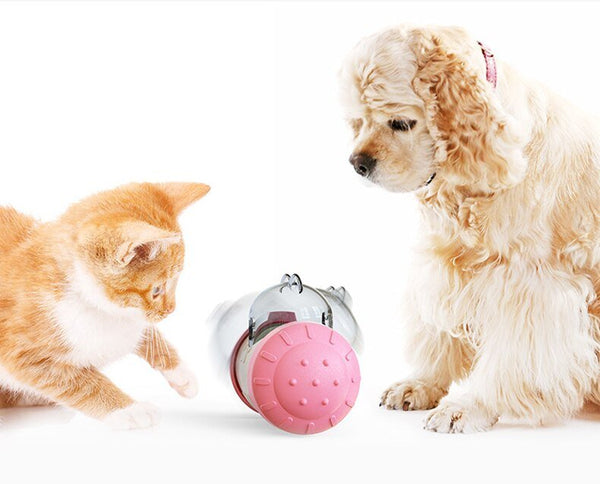 Dog Cat Toy Pet Tumbler Slow Food Leaking Ball Swing Leaking Food Toy Non-electric Safety Pet Slow Food Device for Dogs Cats Toy - Vimost Shop