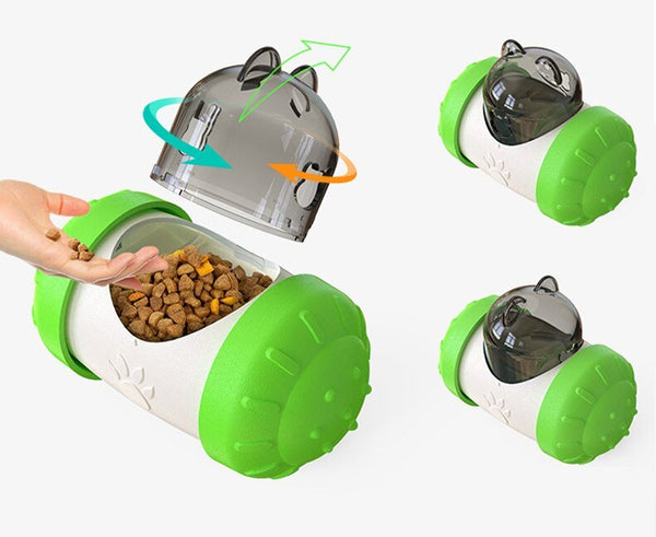 Dog Cat Toy Pet Tumbler Slow Food Leaking Ball Swing Leaking Food Toy Non-electric Safety Pet Slow Food Device for Dogs Cats Toy - Vimost Shop
