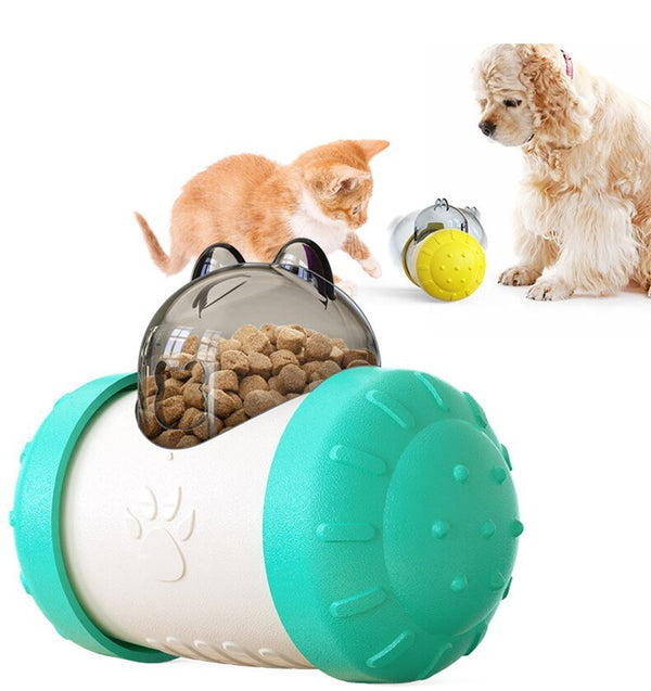 Dog Cat Toy Pet Tumbler Slow Food Leaking Ball Swing Leaking Food Toy Non-electric Safety Pet Slow Food Device for Dogs Cats Toy - Vimost Shop