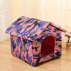 Dog House Outdoor Waterproof Pet Bed House Tent Chew Proof Indoor Kennel Warm Comfortable Pets Cave for Small Medium Dogs Cats