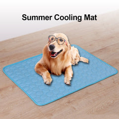 Dog Mat Cooling Summer Pad Mat For Pet Dogs Cat Breathable Sofa Car Blanket Dog Sleeping Bed Ice Pad Cool Cold Mats Pet Supply