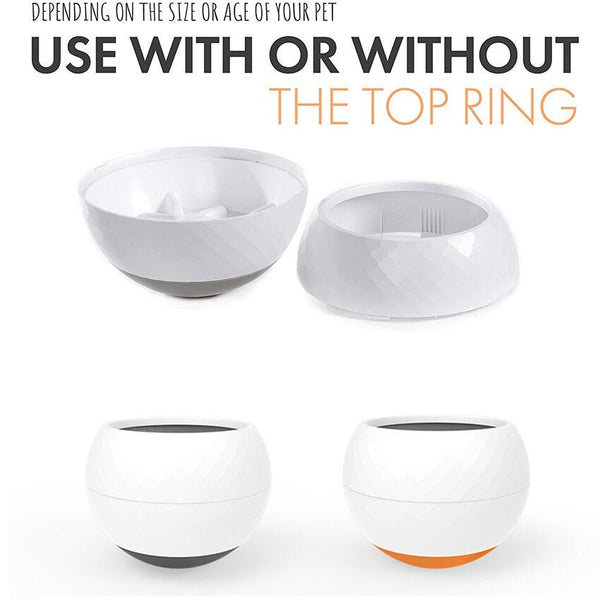Dog Slow Feeder Bowl Wobbler Toy for Small Medium Dogs Cats Interactive Feeder Toy Tumbler Anti-Choking Pet Feeding Food Bowls - Vimost Shop