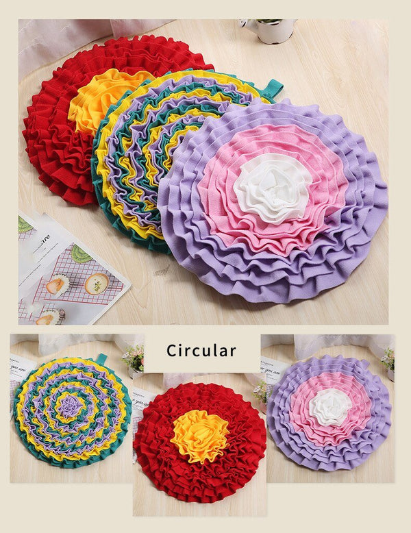 Dog Sniffing Mat Pet Slow Feeding Pad Dog Puzzle Toy Interactive Game Training Foraging Blanket Snack Feeding Mat Pets Supplies - Vimost Shop