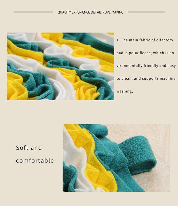 Dog Sniffing Mat Pet Slow Feeding Pad Dog Puzzle Toy Interactive Game Training Foraging Blanket Snack Feeding Mat Pets Supplies - Vimost Shop