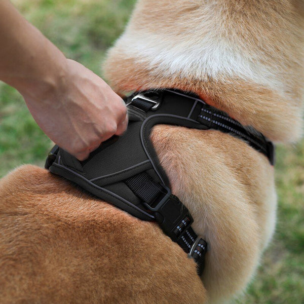Dog Soft Adjustable Harness Pet Large Dog Walk Out Harness Vest Collar Hand Strap for Small Medium Large Dogs - Vimost Shop