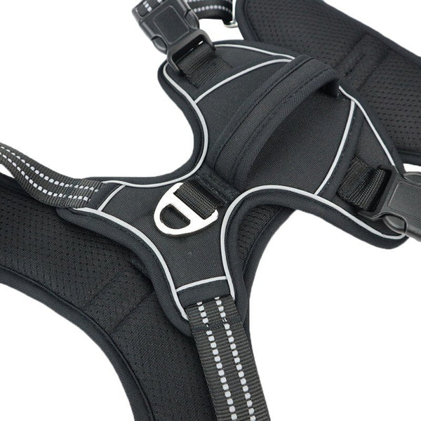 Dog Soft Adjustable Harness Pet Large Dog Walk Out Harness Vest Collar Hand Strap for Small Medium Large Dogs - Vimost Shop