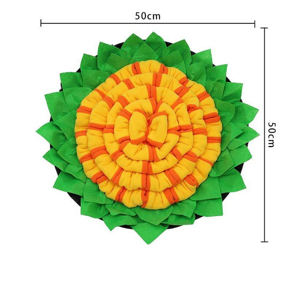 Dogs Snuffle Mat Pet Leak Food Anti Choking Mat Flower Nose Smell Training Sniffing Pad Slow Feeding Food Mat Nose Pad Pet Toy - Vimost Shop