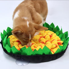 Dogs Snuffle Mat Pet Leak Food Anti Choking Mat Flower Nose Smell Training Sniffing Pad Slow Feeding Food Mat Nose Pad Pet Toy