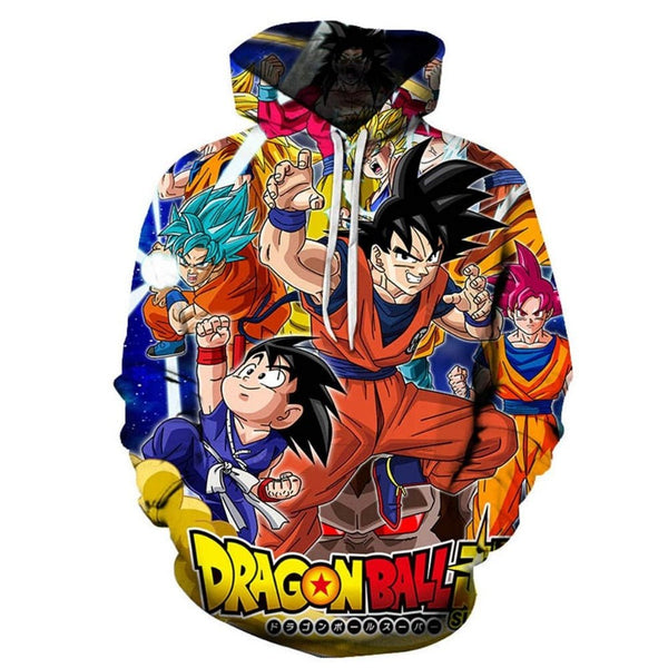 Dragon ball Anime 3D hoodies Men Women Hooded Sweatshirt Dragonball Son Goku Casual Pockets Streetwear Autumn Tops - Vimost Shop