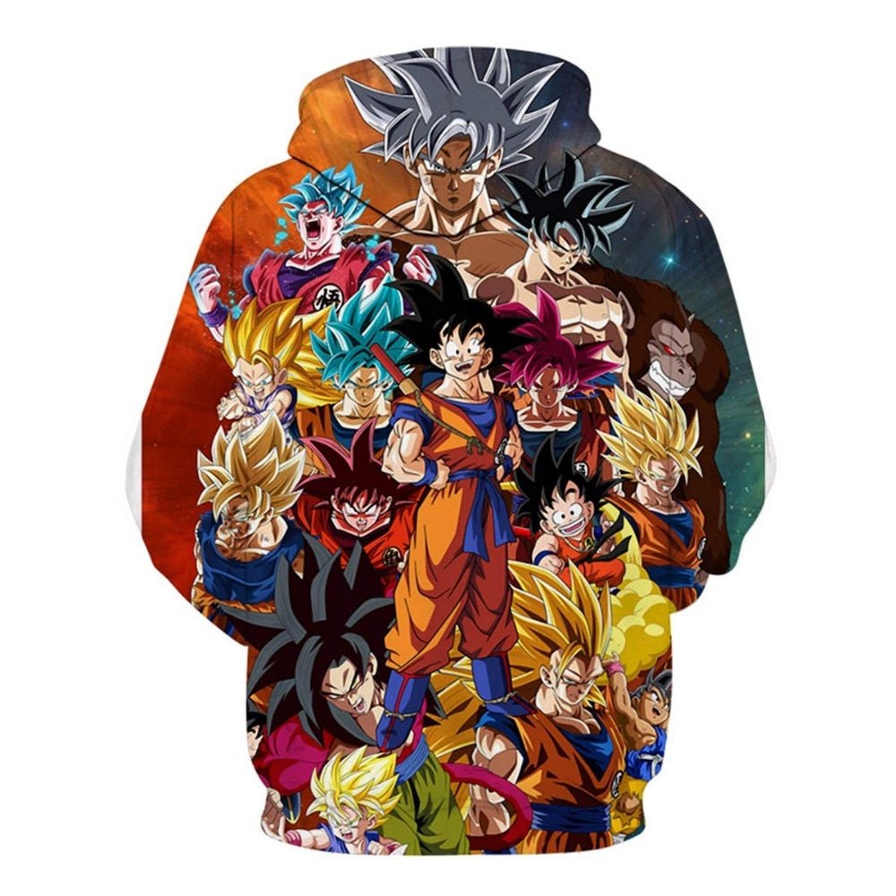 Dragon ball Anime 3D hoodies Men Women Hooded Sweatshirt Dragonball Son Goku Casual Pockets Streetwear Autumn Tops - Vimost Shop