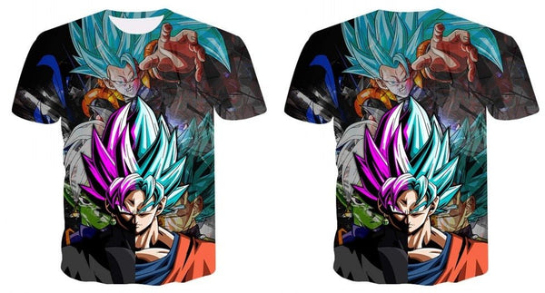 Dragon Ball DBZ Bulma Super Saiyan Vegeta 3d print Kids Goku T shirt Japan Anime Tshirts - Vimost Shop