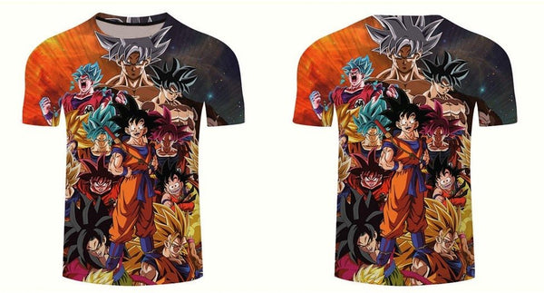Dragon Ball DBZ Bulma Super Saiyan Vegeta 3d print Kids Goku T shirt Japan Anime Tshirts - Vimost Shop