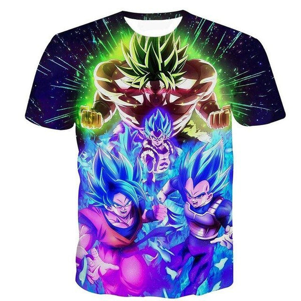 Dragon Ball DBZ Bulma Super Saiyan Vegeta 3d print Kids Goku T shirt Japan Anime Tshirts - Vimost Shop
