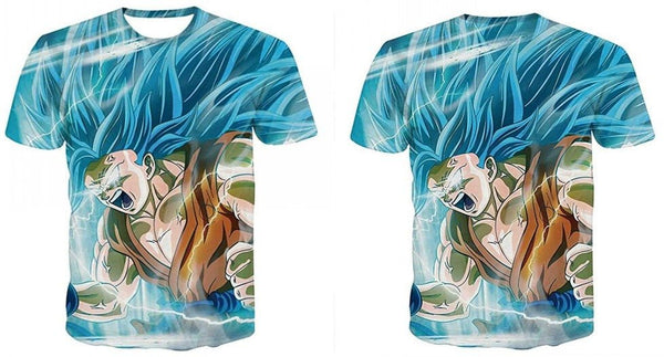 Dragon Ball DBZ Bulma Super Saiyan Vegeta 3d print Kids Goku T shirt Japan Anime Tshirts - Vimost Shop