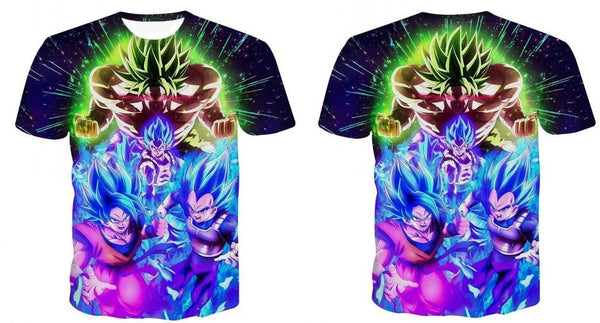 Dragon Ball DBZ Bulma Super Saiyan Vegeta 3d print Kids Goku T shirt Japan Anime Tshirts - Vimost Shop