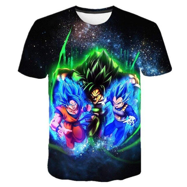 Dragon Ball DBZ Bulma Super Saiyan Vegeta 3d print Kids Goku T shirt Japan Anime Tshirts - Vimost Shop