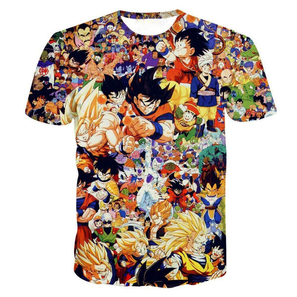 Dragon Ball DBZ Bulma Super Saiyan Vegeta T-shirt 3D Men Women Anime Kid Goku Goten Gohan T shirt Harajuku Summer Tee Shirts - Vimost Shop
