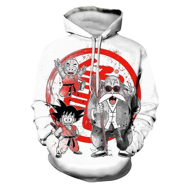 Dragon Ball Hoodie Men 3D Sweatshirts Super Saiyan Goku Printed Hooded Pullover Teen Fashion Cartoon Hoody Streetwear - Vimost Shop
