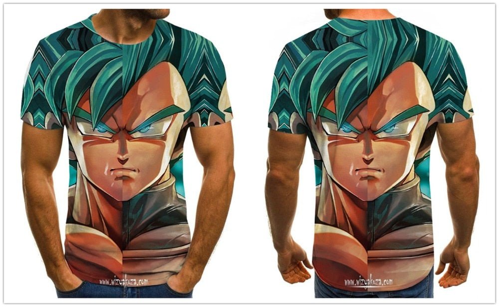 Dragon Ball Series Boys Clothing Anime Harajuku Tops Summer Fashion Men's T-shirt 3D O-Neck Shirt Large Size Streetwear - Vimost Shop