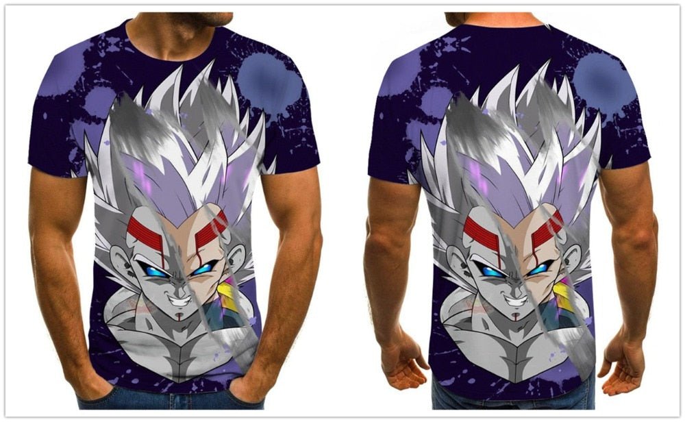 Dragon Ball Series Boys Clothing Anime Harajuku Tops Summer Fashion Men's T-shirt 3D O-Neck Shirt Large Size Streetwear - Vimost Shop