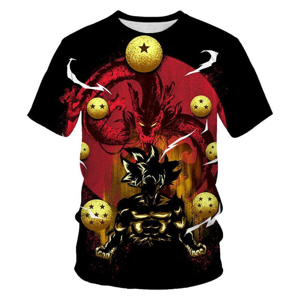 Dragon Ball T Shirt Men Summer Dragon Ball Z super Son Goku Slim Fit Cosplay 3D T-Shirts Vegeta Cool Anime Style Tshirt Homme - Vimost Shop