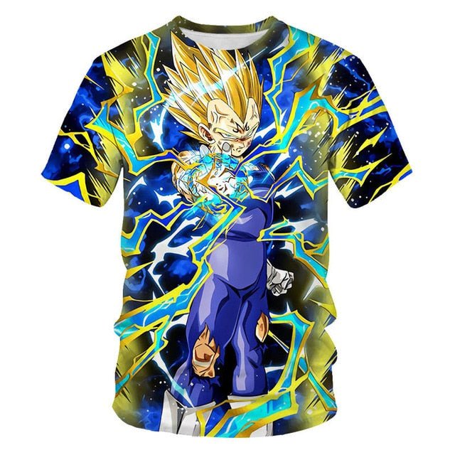 Dragon Ball T Shirt Men Summer Dragon Ball Z super Son Goku Slim Fit Cosplay 3D T-Shirts Vegeta Cool Anime Style Tshirt Homme - Vimost Shop