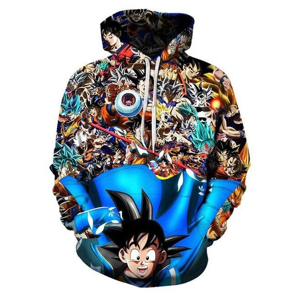 Dragon Ball Z 3D Hoodies Men/Women Pullovers Sweatshirts Strong Goku Print Male Hooded Tracksuits Hoody - Vimost Shop
