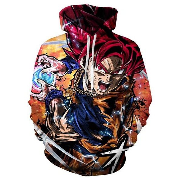 Dragon Ball Z 3D Hoodies Men/Women Pullovers Sweatshirts Strong Goku Print Male Hooded Tracksuits Hoody - Vimost Shop