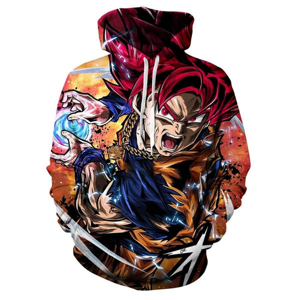 Dragon Ball Z 3D Hoodies Men/Women Pullovers Sweatshirts Strong Goku Print Male Hooded Tracksuits Hoody - Vimost Shop