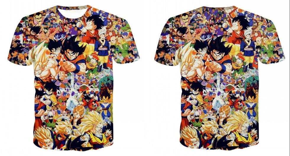 Dragon Ball Z 3D T Shirt Men Summer Top super son goku Funny T-Shirts anime vegeta DragonBall Tshirt Summer cartoon print Tops - Vimost Shop