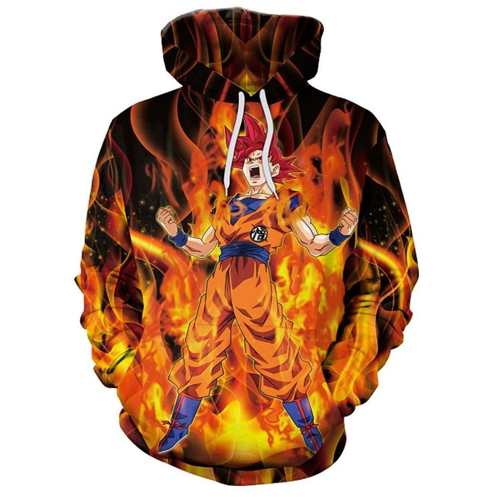 Dragon Ball Z Goku Anime 3D Print Hoodies Sweatshirts Harajuku Cartoon Hooded Women/Men long sleeve hip hop streetwear Clothes - Vimost Shop