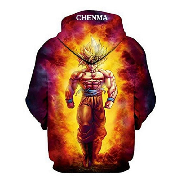 Dragon Ball Z Goku Anime 3D Print Hoodies Sweatshirts Harajuku Cartoon Hooded Women/Men long sleeve hip hop streetwear Clothes - Vimost Shop
