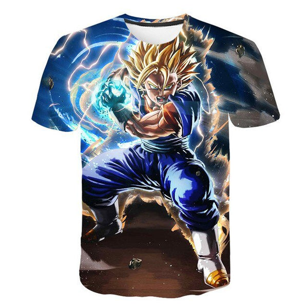 Dragon Ball Z Men's Summer T-shirts 3D Printing Super Saiyan Kid Black Zamasu Vegeta Jiren Dragonball T Shirt Tops Tees - Vimost Shop