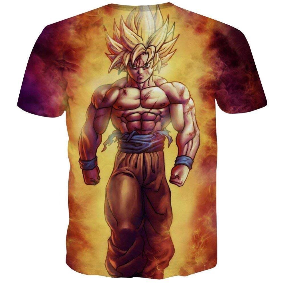 Dragon Ball Z T Shirts Mens Summer 3D Print Super Saiyan Goku Black Zamasu Vegeta Dragonball Casual Tee Shirt tops Tee - Vimost Shop