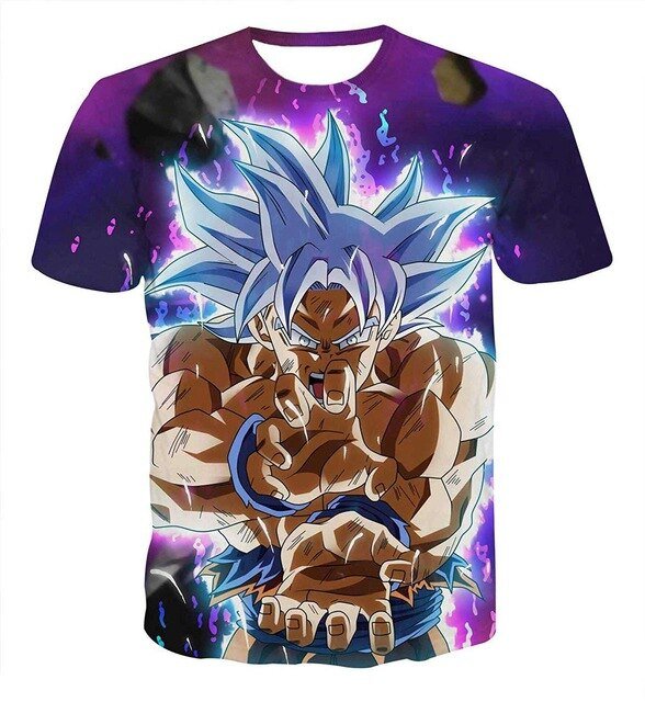 Dragon Ball Z T Shirts Mens Summer 3D Print Super Saiyan Goku Black Zamasu Vegeta Dragonball Casual Tee Shirt tops Tee - Vimost Shop