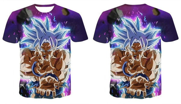 Dragon Ball Z T Shirts Mens Summer 3D Print Super Saiyan Goku Black Zamasu Vegeta Dragonball Casual Tee Shirt tops Tee - Vimost Shop