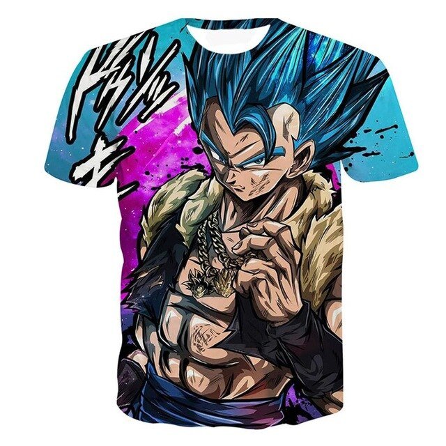 Dragon Ball Z Ultra Instinct God Son Goku Super Saiyan Men Tshirt 3D Printed Summer O-Neck Daily Casual Funny T shirt Plus Size - Vimost Shop