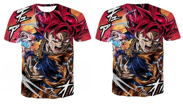 Dragon Ball Z Ultra Instinct God Son Goku Super Saiyan Men Tshirt 3D Printed Summer O-Neck Daily Casual Funny T shirt Plus Size - Vimost Shop