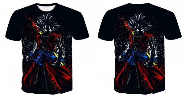 Dragon Ball Z Ultra Instinct God Son Goku Super Saiyan Men Tshirt 3D Printed Summer O-Neck Daily Casual Funny T shirt Plus Size - Vimost Shop