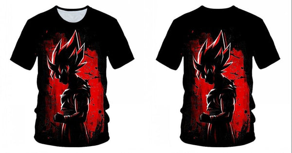 Dragon Ball Z Ultra Instinct God Son Goku Super Saiyan Men Tshirt 3D Printed Summer O-Neck Daily Casual Funny T shirt Plus Size - Vimost Shop