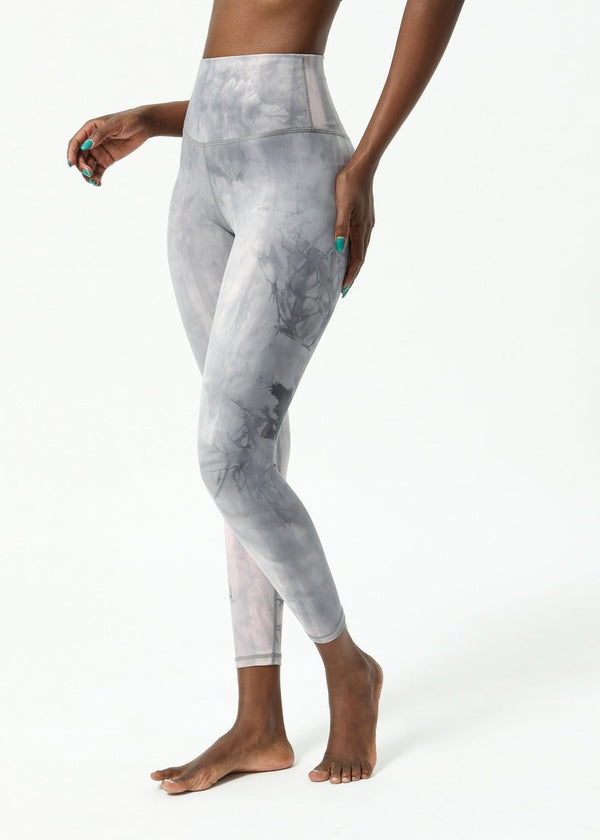 DREAM TIE DYE Naked Feel Sport Workout Tights Yoga Pants Women Squat Proof Gym Fitness Athletic 7/8 Length Leggings - Vimost Shop
