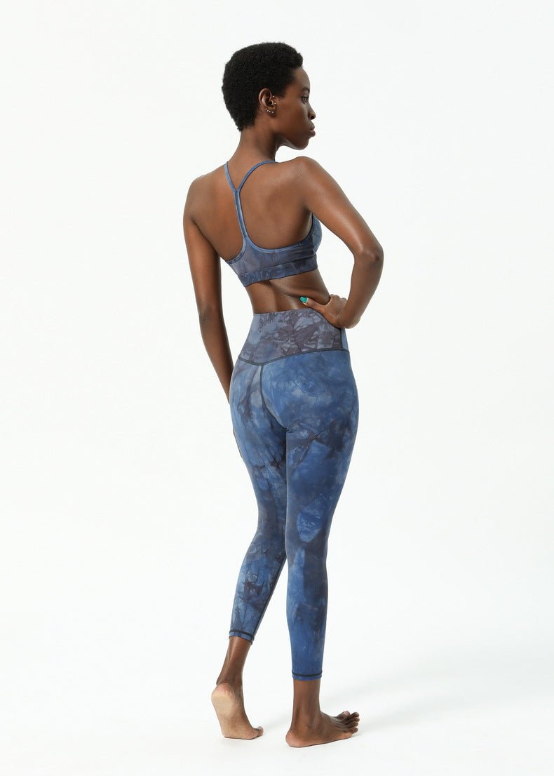 DREAM TIE DYE Naked Feel Sport Workout Tights Yoga Pants Women Squat Proof Gym Fitness Athletic 7/8 Length Leggings - Vimost Shop