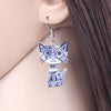 Drop Cat Acrylic Earrings Big Long Dangle Earring Fashion Jewelry For Women Girl New Style Cute Animal Accessories - Vimost Shop
